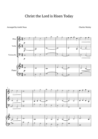 Christ the Lord is Risen Today (arr. André Nusa)