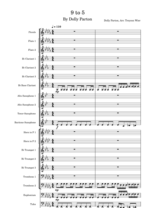 Nine To Five (arr. Treyson Wier)