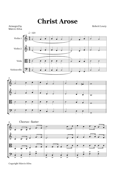 Christ Arose (arr. Márcio Silva)