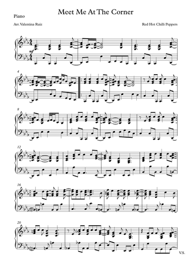 Meet Me At The Corner (arr. Valentina Ruiz)