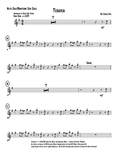 Tequila (arr. David W. Young)