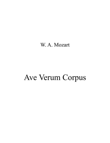 Ave Verum Corpus (viola duet) (arr. mcbleke)