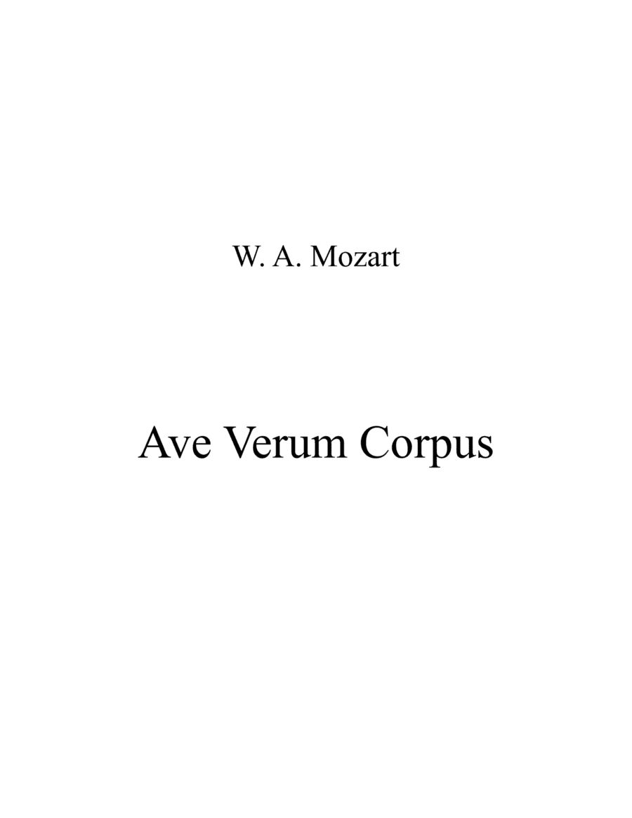 Ave Verum Corpus (viola duet) (arr. mcbleke)