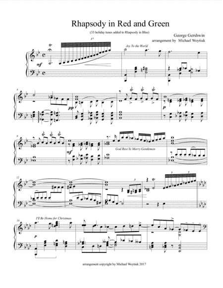 Rhapsody in Red and Green (arr. Michael Woytiuk)