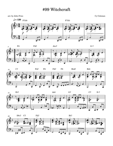 Witchcraft (arr. John Fries)
