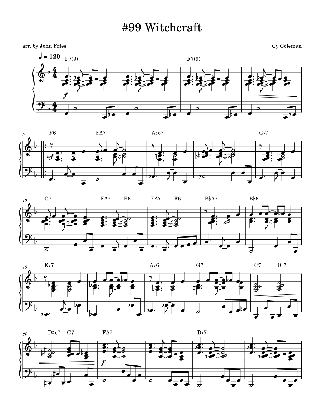 Witchcraft (arr. John Fries)