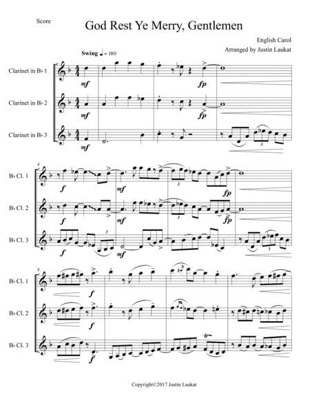 God Rest Ye Merry, Gentlemen (arr. Justin Laukat)