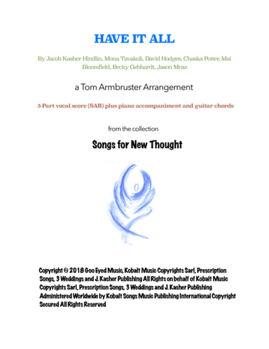 Have It All (arr. Tom Armbruster)