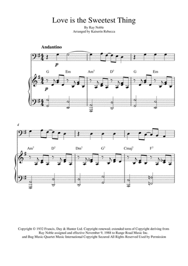 Love Is The Sweetest Thing (arr. Kaiserin Rebecca)