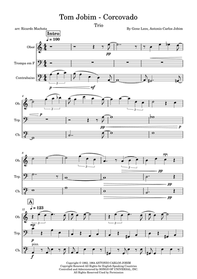 Quiet Nights Of Quiet Stars (corcovado) (arr. Ricardo Machota)
