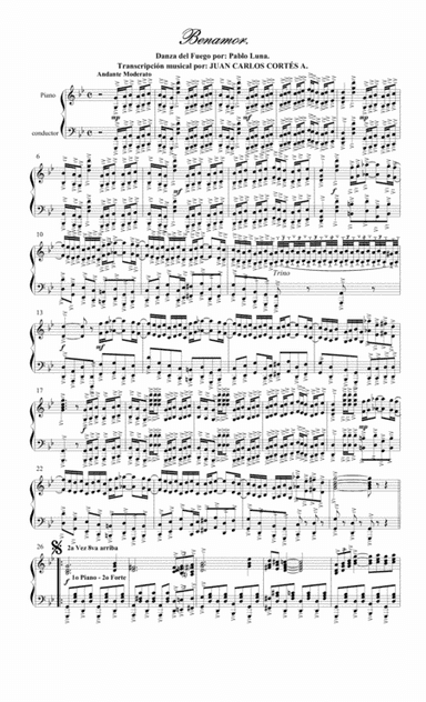 Benamor - Danza del Fuego. Por Pablo Luna Carné (arr. Juan Carlos Cortés Aguirre)