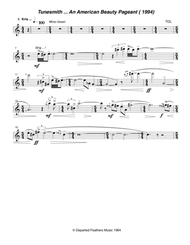Tunesmith ... An American Beauty Pageant (1994) violin part