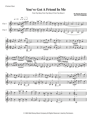 You've Got A Friend In Me (arr. P. R. Frederick)