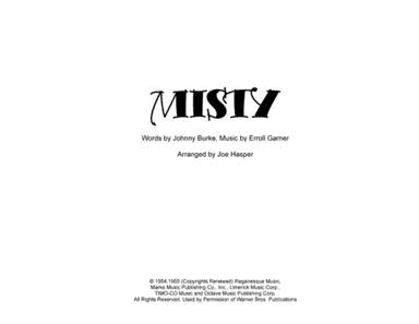Misty (arr. Joe Hasper)