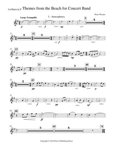 Themes from the Beach 1st Horn in F