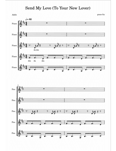 Send My Love (to Your New Lover) (arr. Grace Fry)