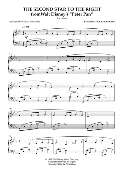 The Second Star To The Right (arr. Glauco Fernandes)