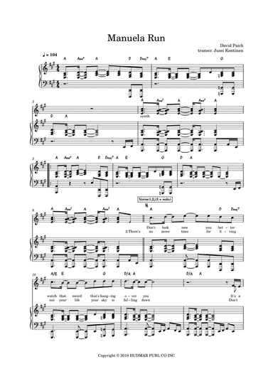 Manuela Run (arr. Jussi Kontinen)