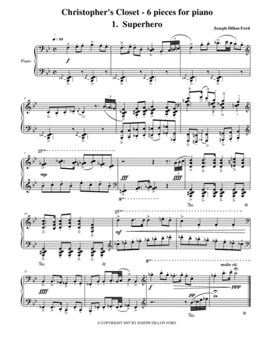 Christopher's Closet - 6 pieces for piano
