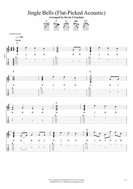 Jingle Bells (Flat-Picked Acoustic) (arr. Kevin J Gardner)