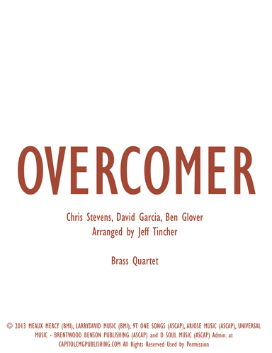 Overcomer (arr. Jeff Tincher)