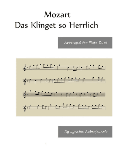 Das Klinget so Herrlich - Flute Duet (arr. Lynette Auberjeunois)
