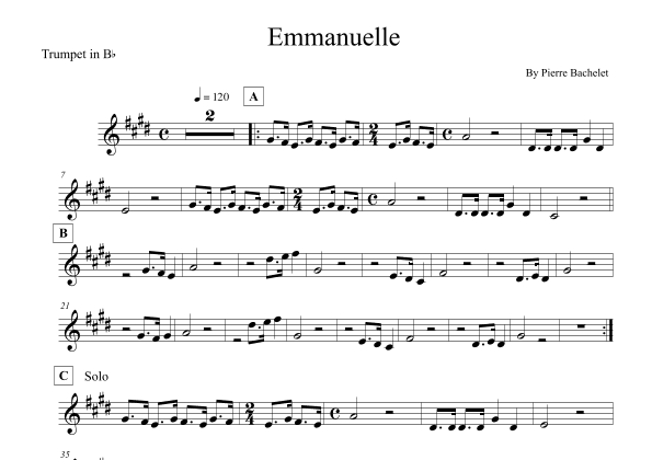 Emmanuelle (arr. Leo Silva)