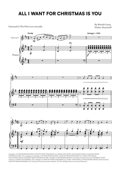 All I Want For Christmas Is You (arr. Cadenza Editions)