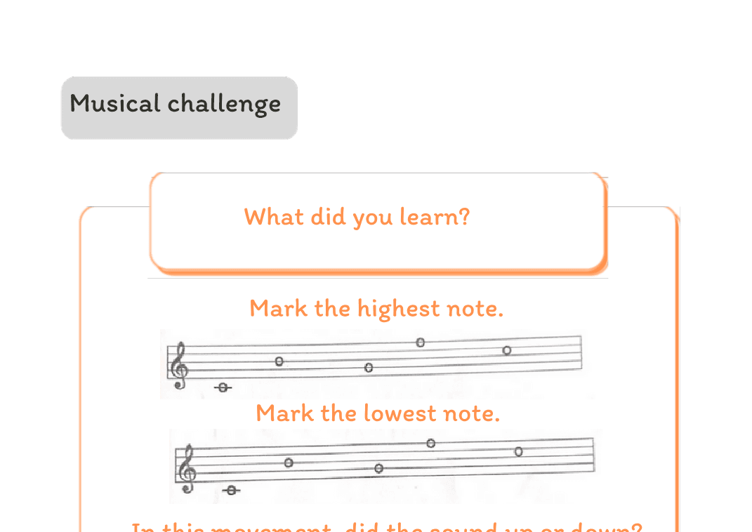 Musical Theory for Kids - Sound Moviment and Note duration