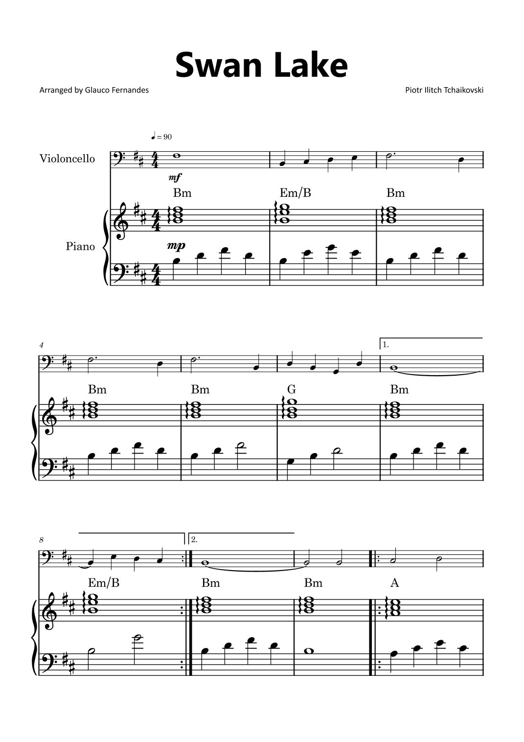 Swan Lake (arr. Glauco Fernandes)