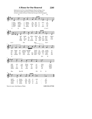 Let's Build a House for Our Renewal