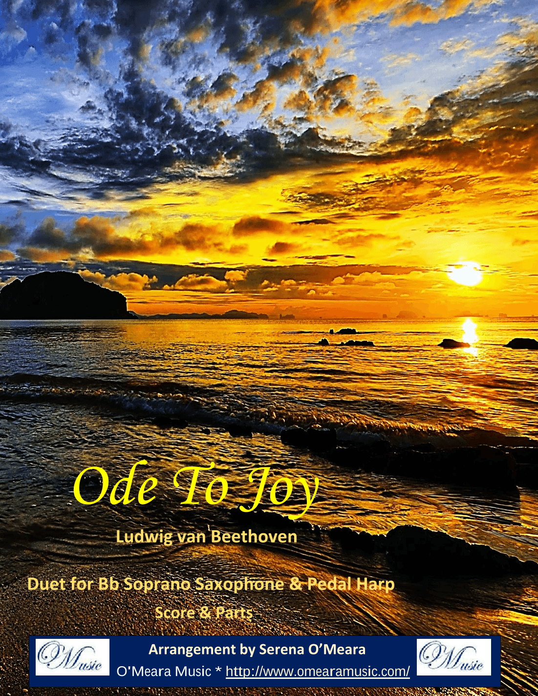 Ode to Joy, Duet for Bb Soprano Saxophone & Pedal Harp (arr. Serena O'Meara)