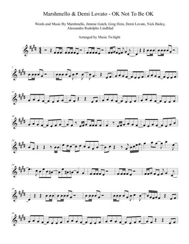 Ok Not To Be Ok (arr. Music Twilight)