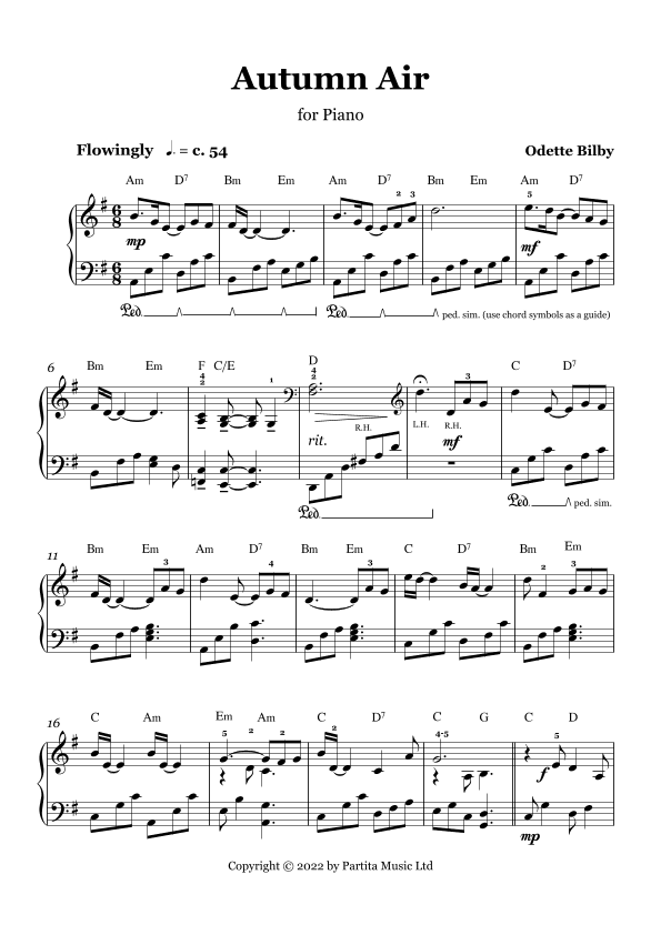 Autumn Air (Easier Piano Solo Grade 3)
