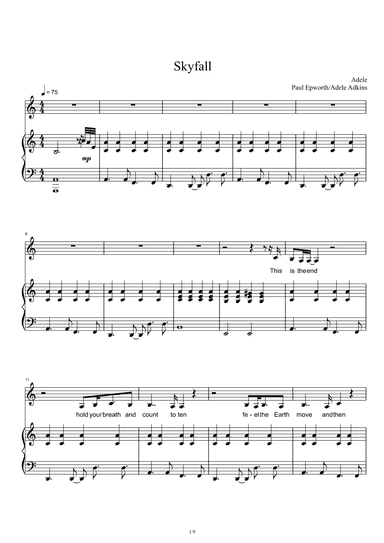 Skyfall (arr. Adele Adkins)