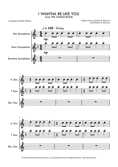 I Wan'na Be Like You (the Monkey Song) (arr. Daniel Willings)