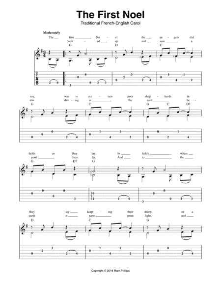 The First Noel (arr. Mark Phillips)