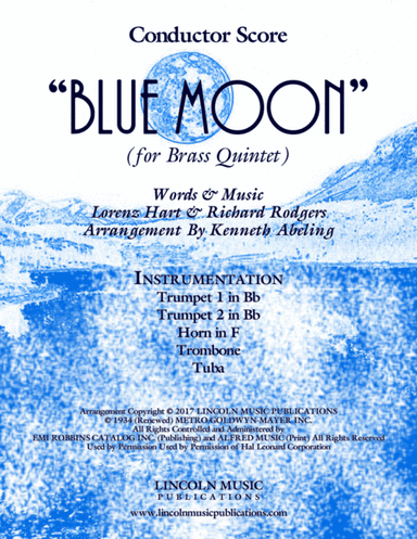 Blue Moon (arr. Kenneth Abeling)