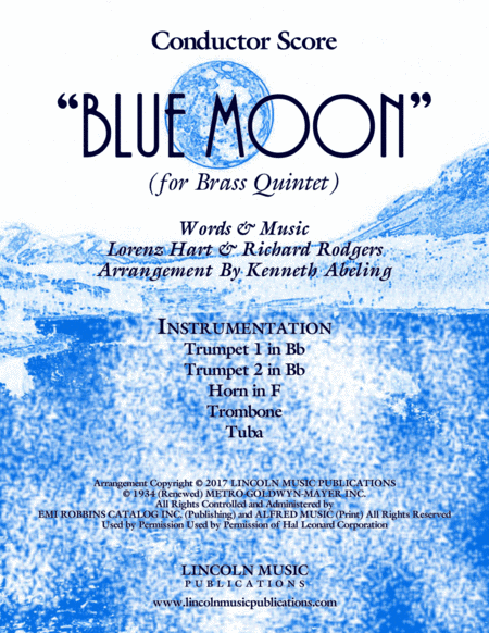 Blue Moon (arr. Kenneth Abeling)