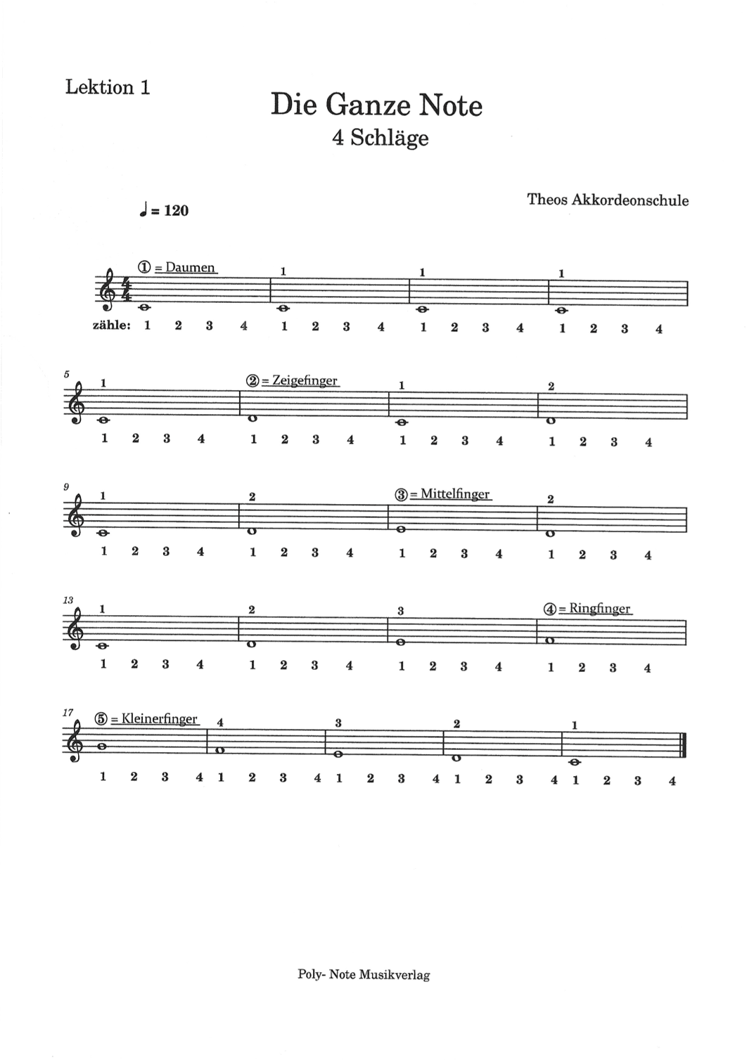 Einführung zum Noten lernen / Lektion 1