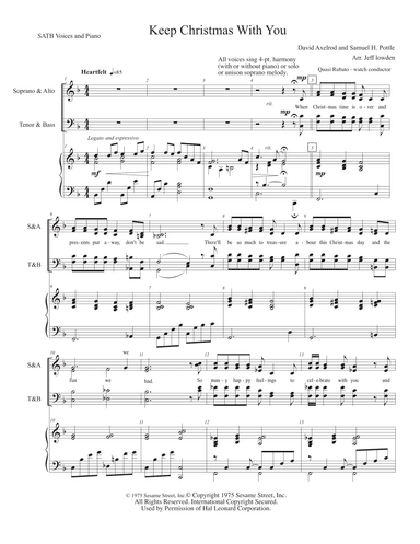 Keep Christmas With You (all Through The Year) (arr. Jeff Lowden)
