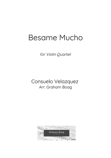 Bésame Mucho (arr. Graham Boag)
