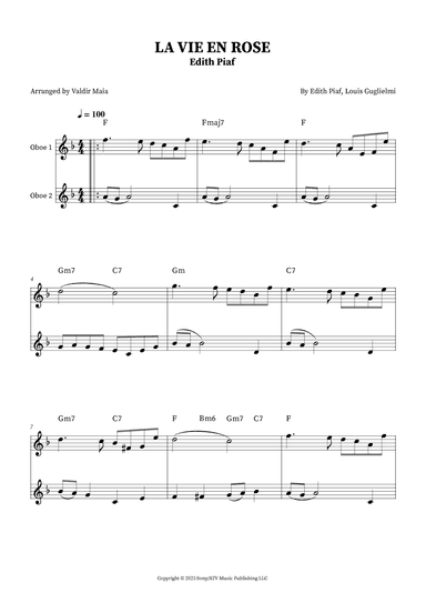 La Vie En Rose (arr. Valdir Maia)
