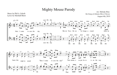 The Mighty Mouse Theme (here I Come To Save The Day) (arr. Melody Hine)