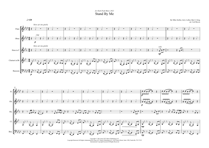 Stand By Me (arr. Carl Raven)
