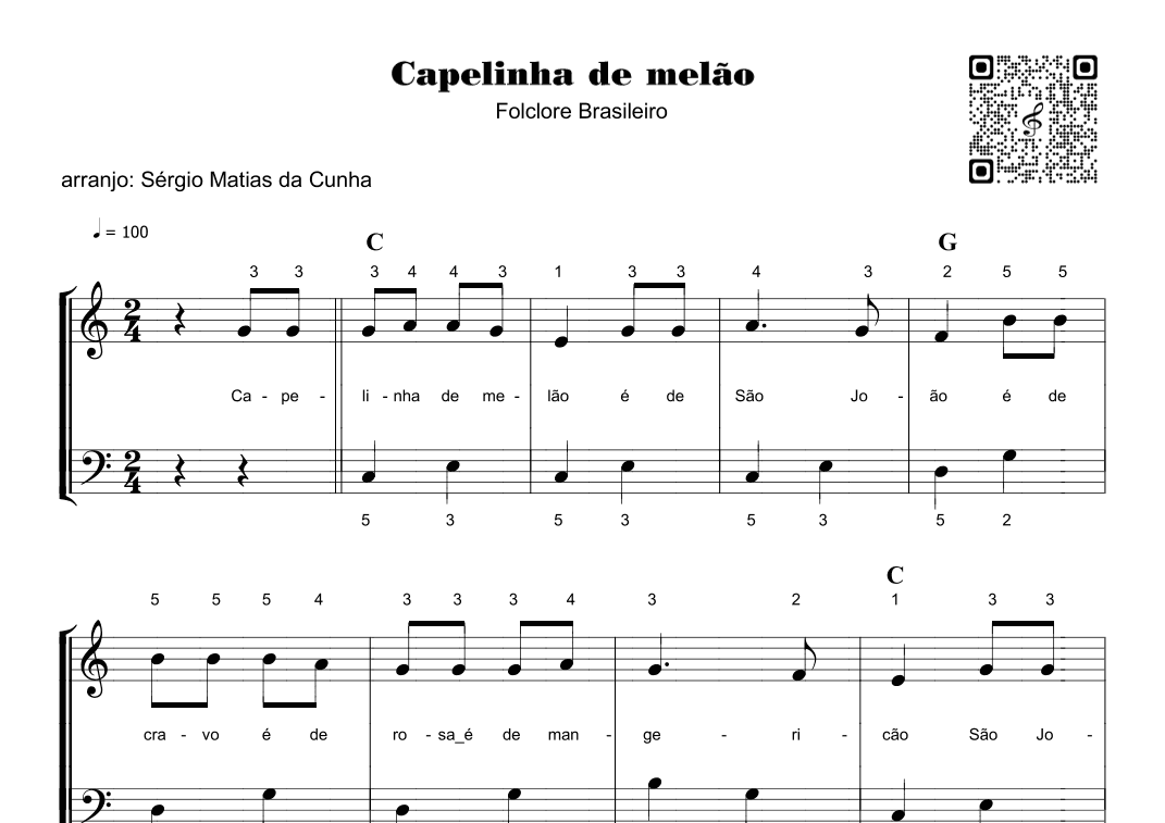 Capelinha de melão - fase3 (arr. Sérgio Matias da Cunha)