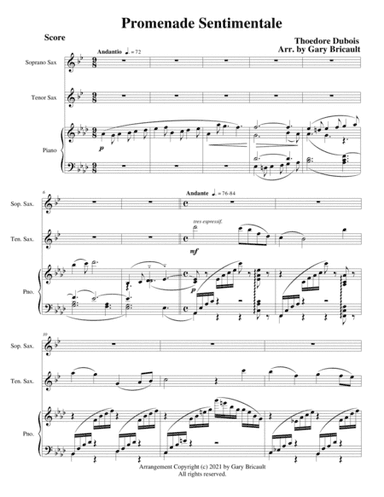 Promenade Sentimentale (arr. Gary Bricault)