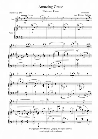 Amazing Grace (arr. Thomas Quigley)