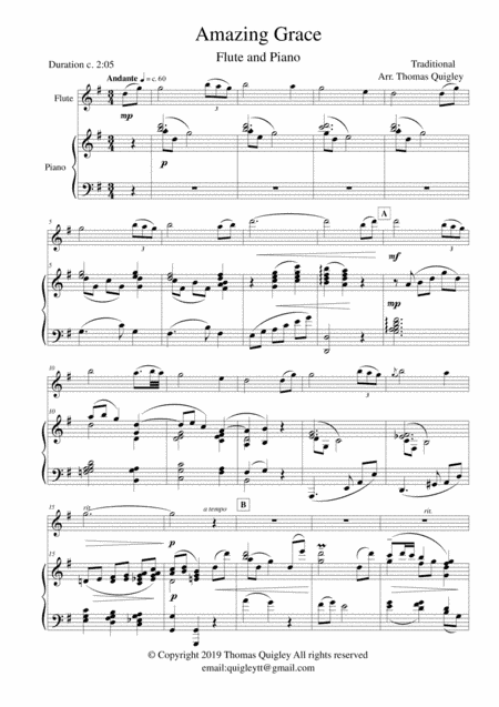 Amazing Grace (arr. Thomas Quigley)