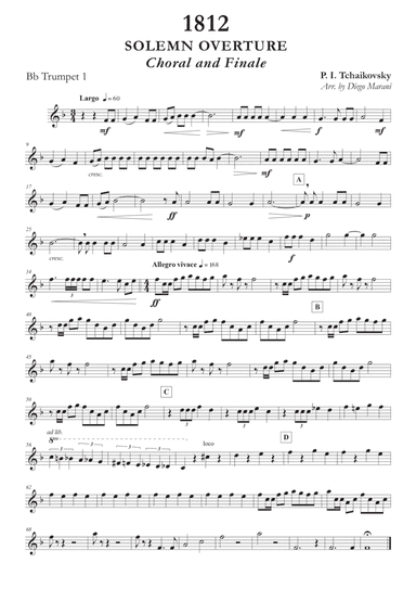 Choral and Finale from "1812 Overture" for Brass Quintet (arr. Diego Marani)